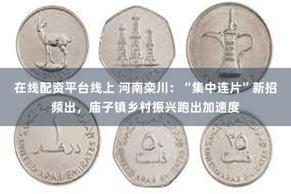 在线配资平台线上 河南栾川：“集中连片”新招频出，庙子镇乡村振兴跑出加速度