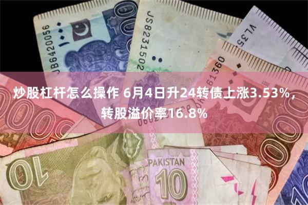 炒股杠杆怎么操作 6月4日升24转债上涨3.53%，转股溢价率16.8%