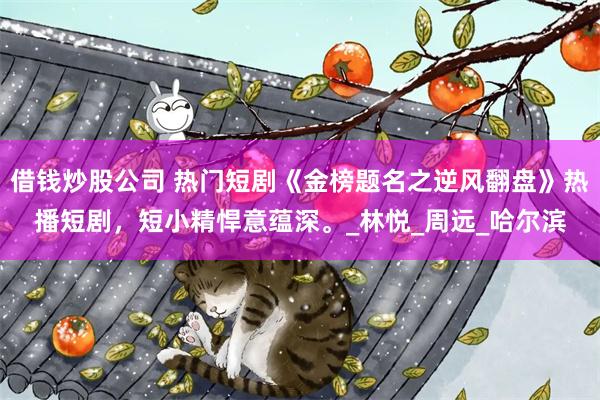 借钱炒股公司 热门短剧《金榜题名之逆风翻盘》热播短剧，短小精悍意蕴深。_林悦_周远_哈尔滨
